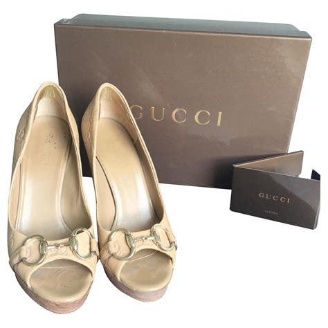 chaussure compensée gucci|chaussures gucci vova.